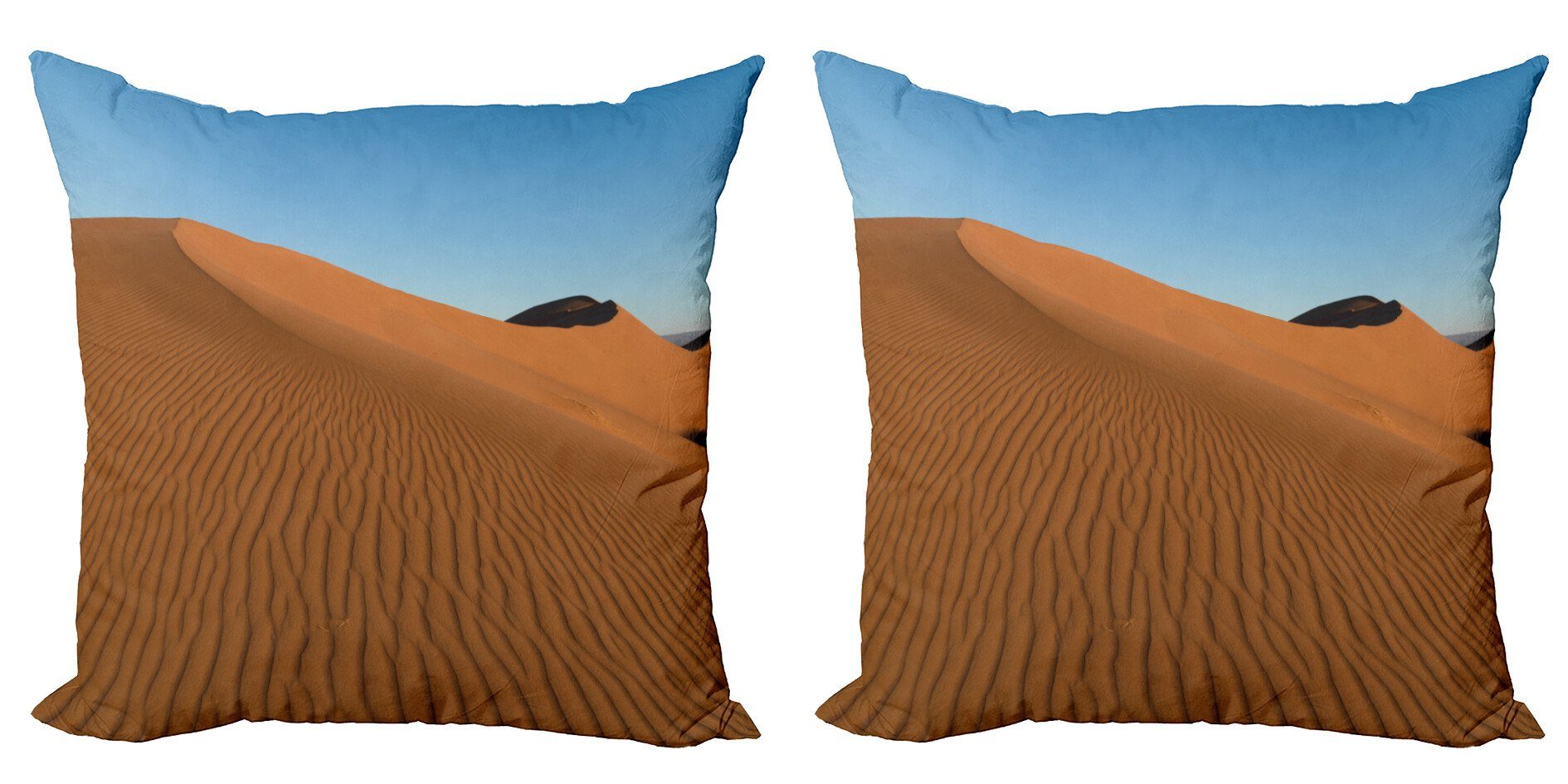 Kissenbezüge Modern Accent Doppelseitiger Wüste und on Stains Sky Abakuhaus Wind (2 Stück), Sand Digitaldruck