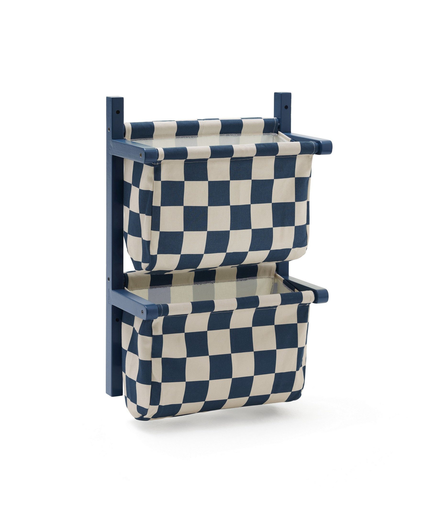 Kids Concept Wäschesortierer Kids Concept - Wand-Organizer mit Stofftaschen blau - 60x19x40 cm (1 St)