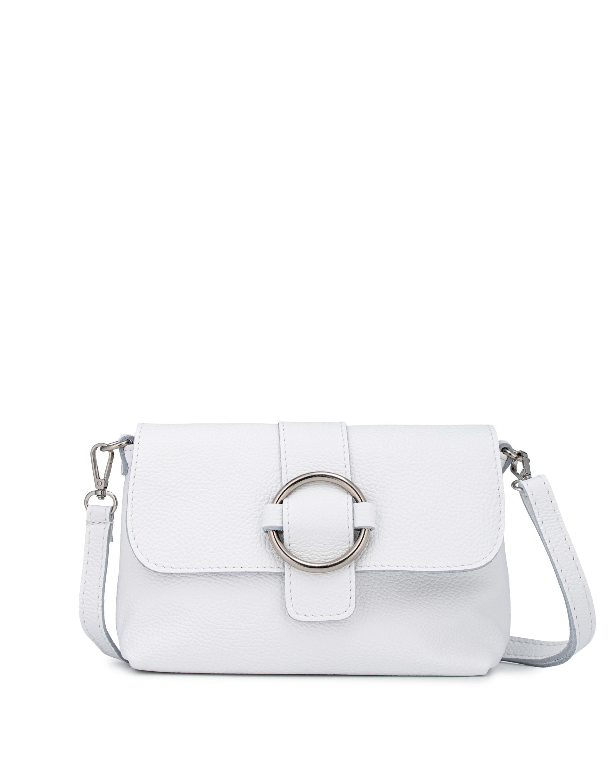 Caspar Clutch elegante Damen Leder Handtasche - Premium Line - Modell No.848, leicht, elegant & unempfindlich - 100% Echtleder - Handmade in Italy