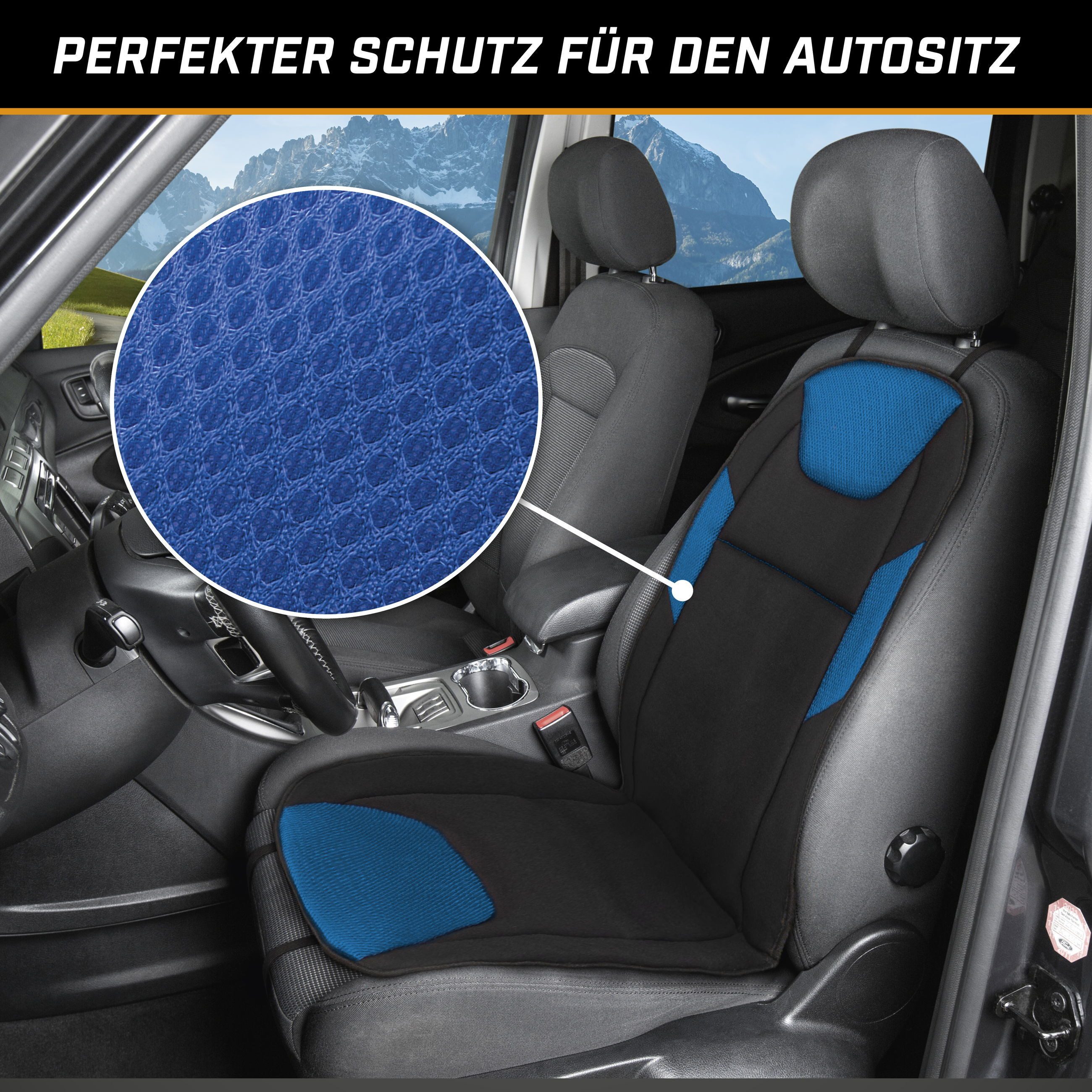 CarComfort Autositzauflage Sitzaufleger Norris, 1 Stück, 1-tlg. – Bild 2 von 5