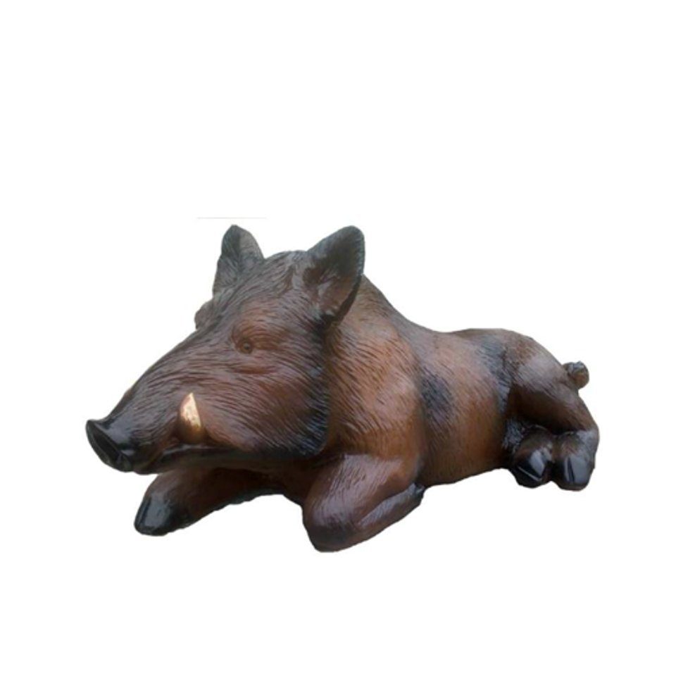 JVmoebel Dekofigur Abstrakte dekorative Wildschweinskulptur Wildschwein Jagd Garten | Dekofiguren