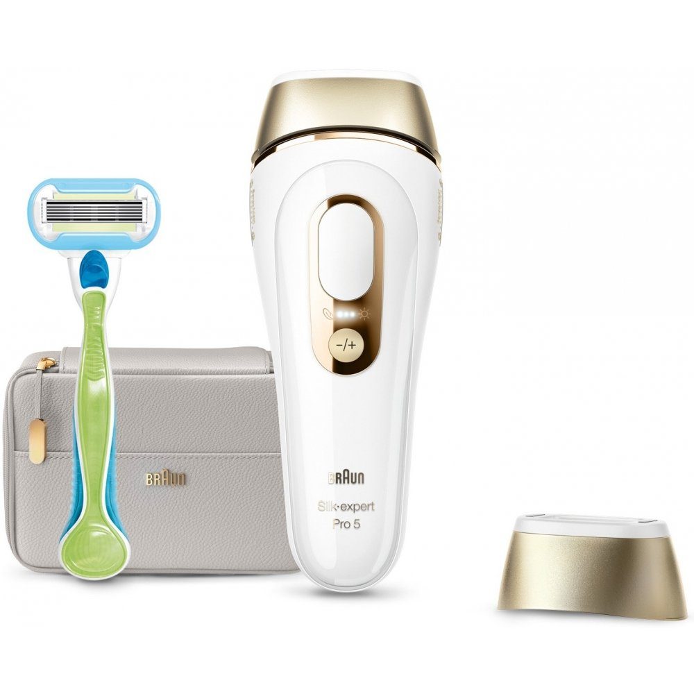 Braun IPL-Haarentferner Silk-expert Pro 5 PL5054 - IPL-Haarentferner - weiß/​gold