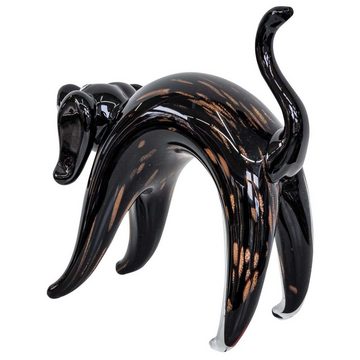 Aubaho Dekofigur Glasfigur Figur Hund Tier Glas im Murano Antik Stil 18cm