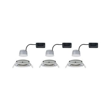 Paulmann LED Einbauleuchte LED Einbauleuchte 3-Step-Dim Coin Basisset, Dimmbar über Lichtschalter, Schwenkbar, Geringe Einbautiefe