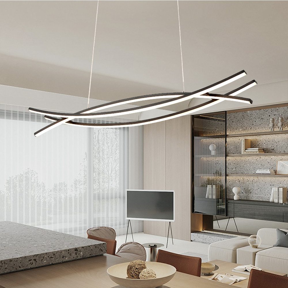 Daskoo LED Pendelleuchte Fernbedienung Ess Wohn günstig online kaufen