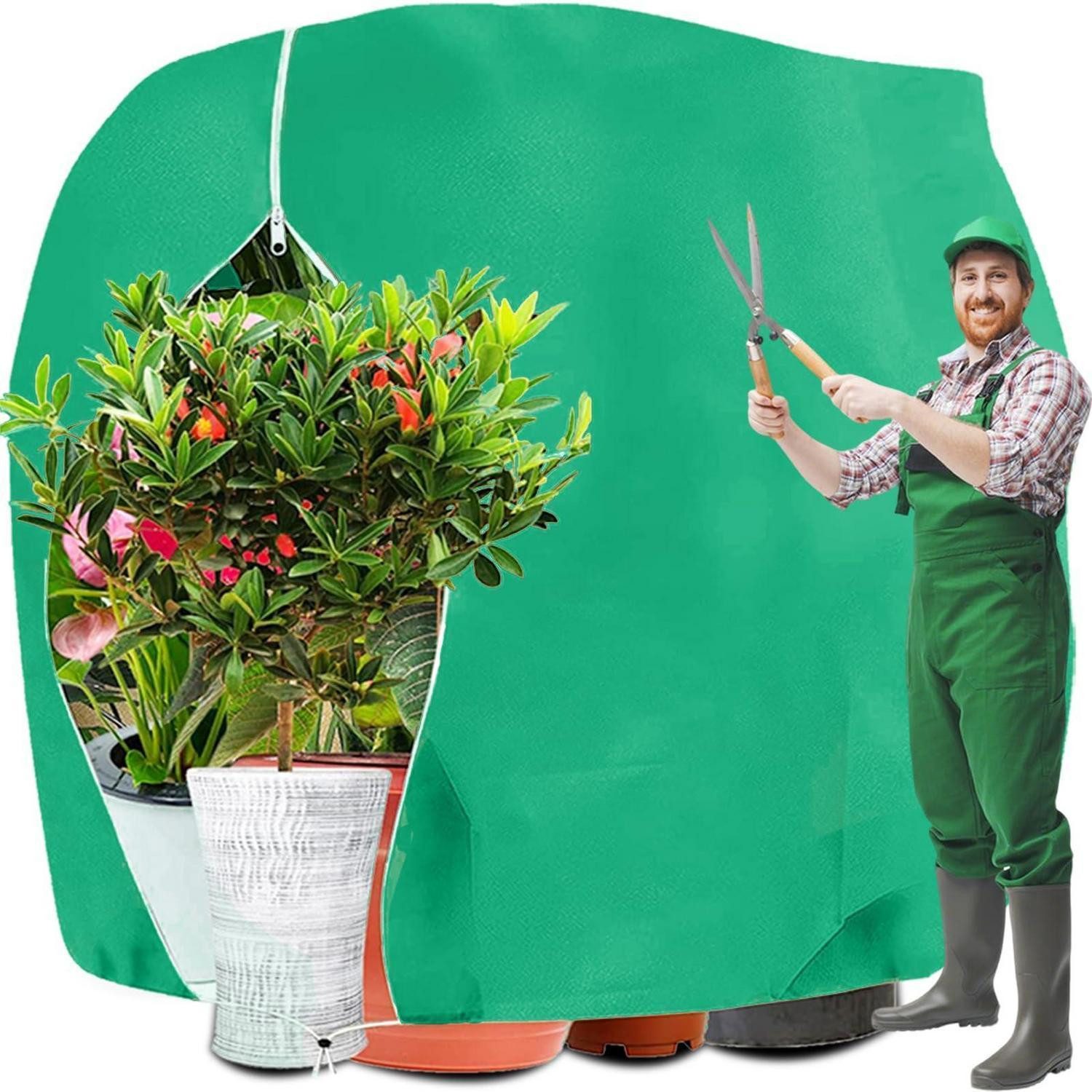 LuxusKollektion Gartenmöbel-Schutzhülle Winterschutz Pflanzen 140x200cm (1-St)
