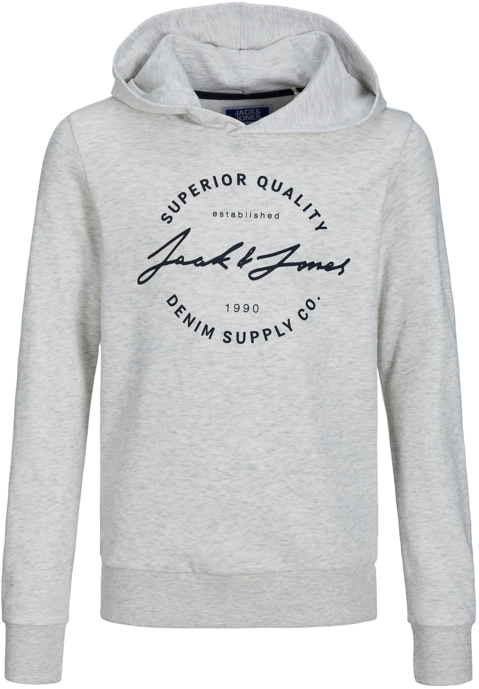 Jack & Jones Junior Kapuzensweatshirt JJACE SWEAT HOOD JNR weiß | Sweatshirts