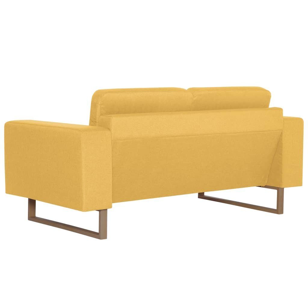 furnicato Stoff Gelb 2-Sitzer-Sofa 2-Sitzer