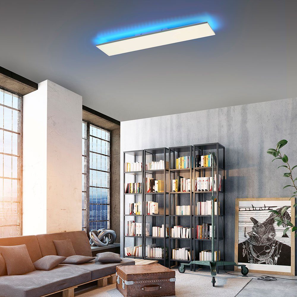 Warmweiß, LED dimmbar Deckenlampe LED etc-shop Deckenleuchte, Wohnzimmerleuchte verbaut, fest LED-Leuchtmittel Neutralweiß,