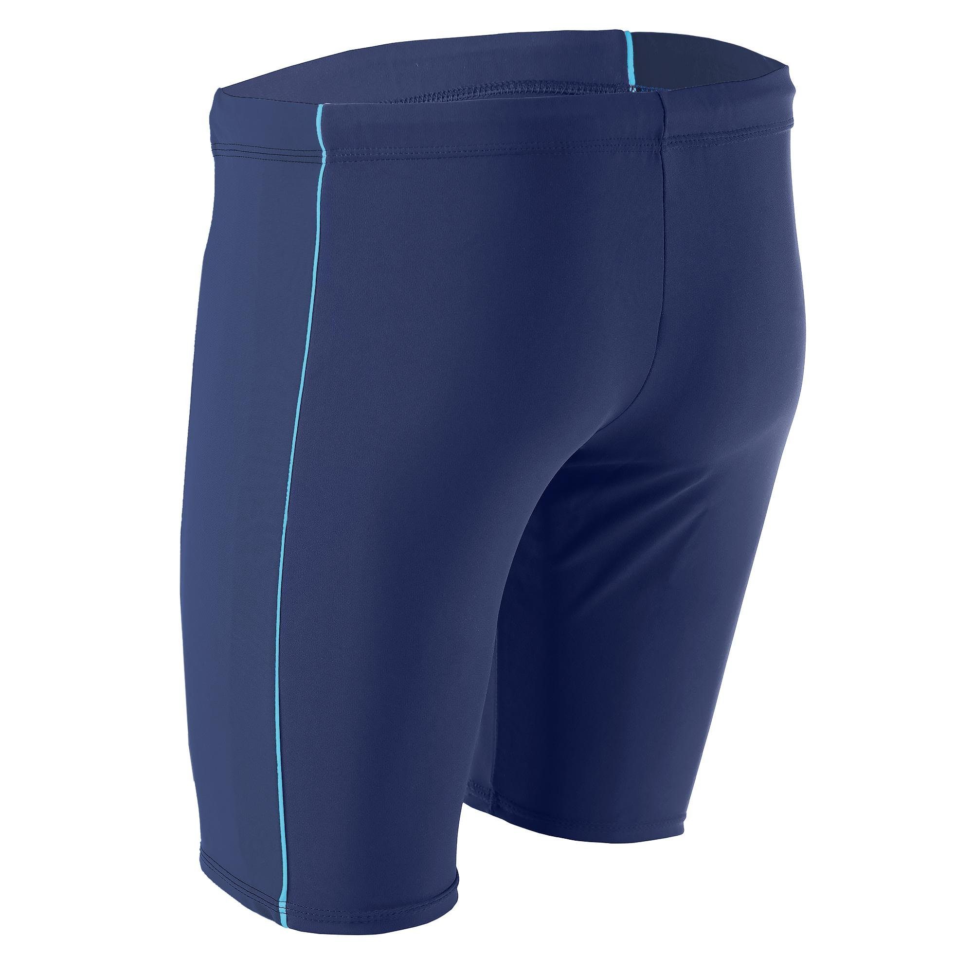 Aquarti Badehose Aquarti Herren Lange Badehose mit Kontrast-Paspel Jammer