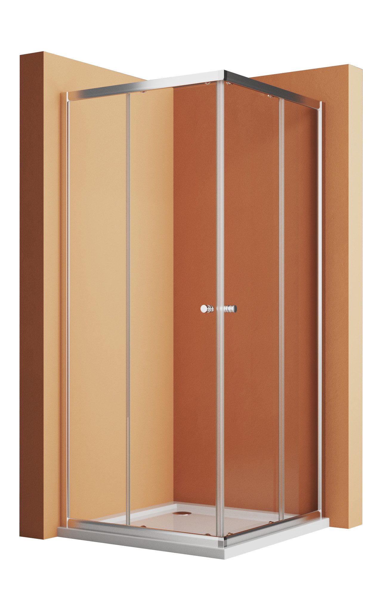 Boromal Eckdusche Duschkabine 75x90 90x90 Schiebetür günstig online kaufen