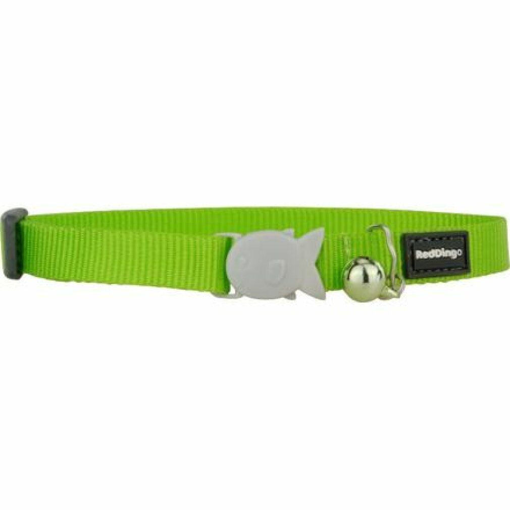 Red Dingo Katzen-Halsband Katzenhalsband Neongrün (1,2 x 20-32 cm)