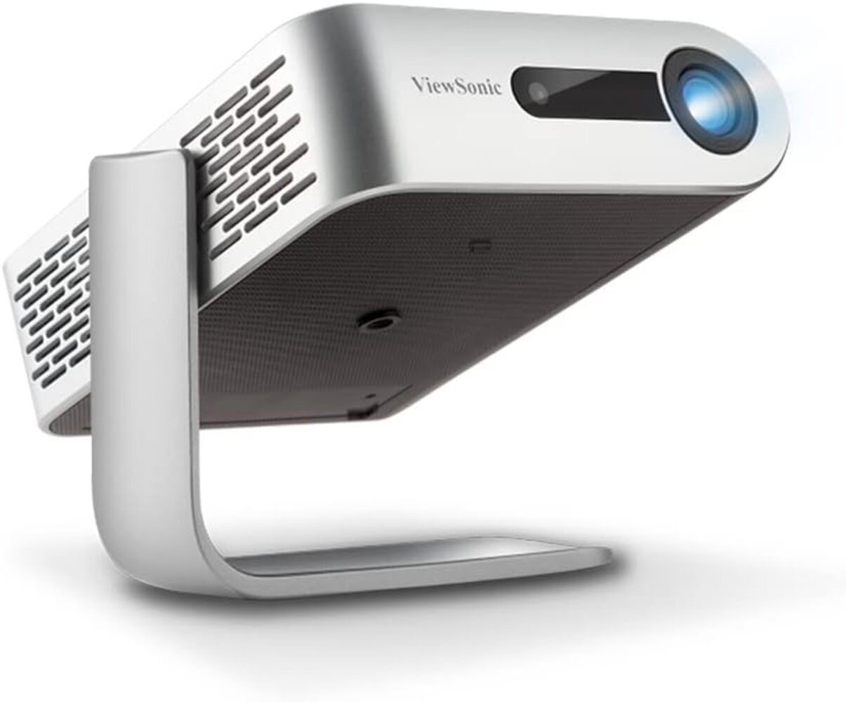 Viewsonic Portabler Projektor (300 lm, 120000:1, 854 x 480 px, WVGA 300 Lumen integrierter Akku, HDMI, USB, USB-C, WLAN Konnektivität)