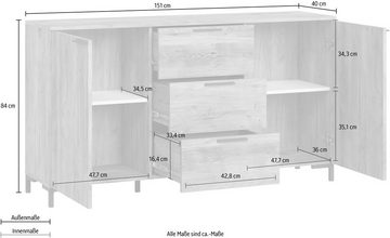 INOSIGN Kommode Alternative, Breite 151 cm