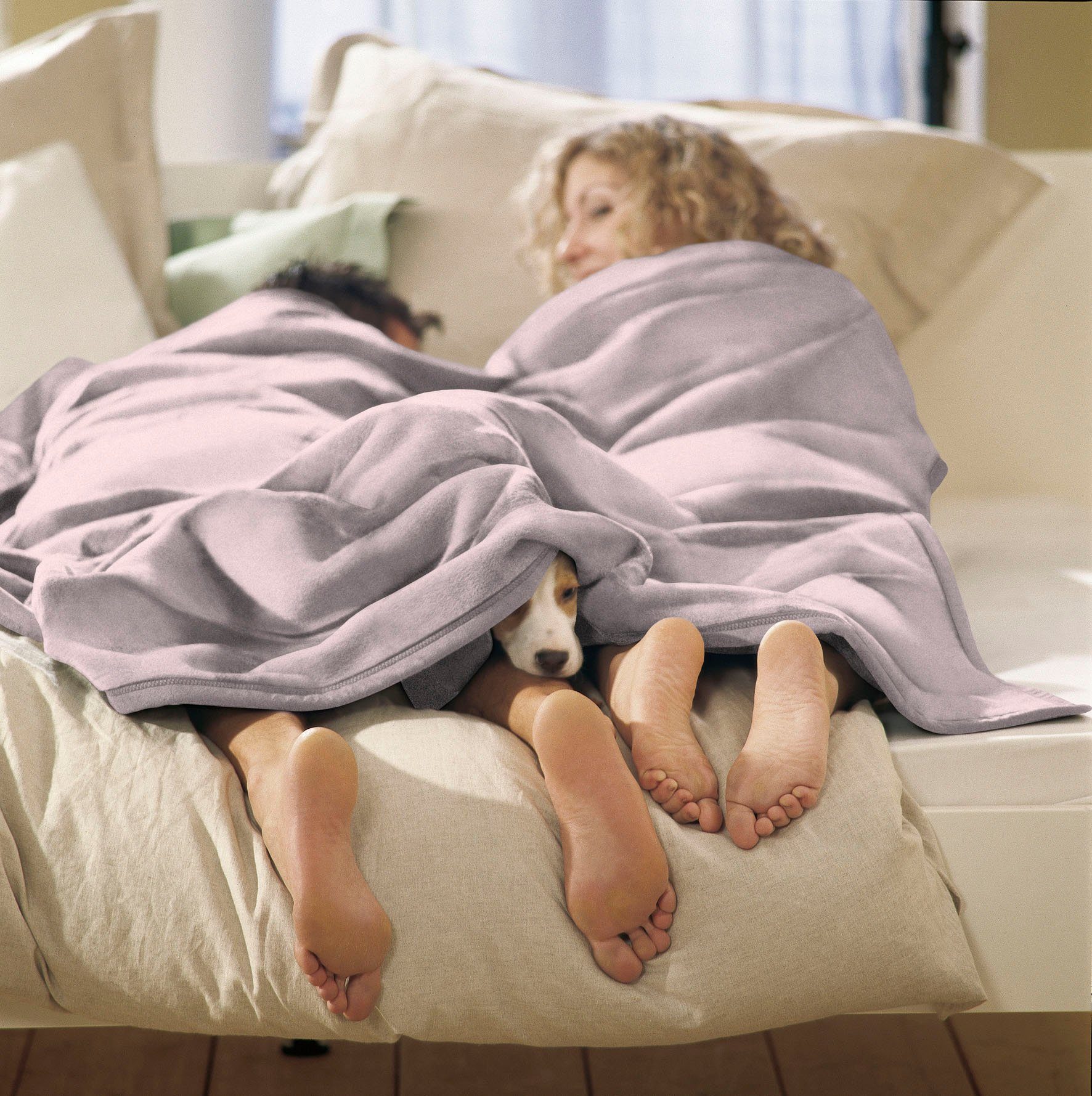 Wohndecke Cotton Home, Kuscheldecke, Biederlack, im Uni Design, Kuscheldecke – Bild 2 von 5
