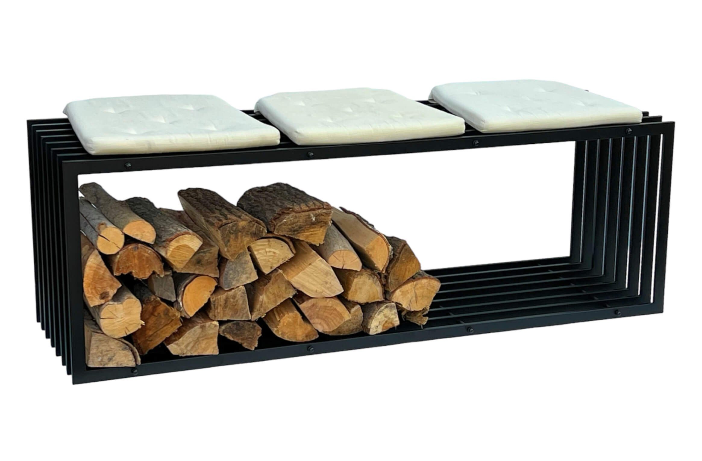 DanDiBo Kaminholzregal Innen Metall Schwarz Kaminholzständer Brennholzregal günstig online kaufen