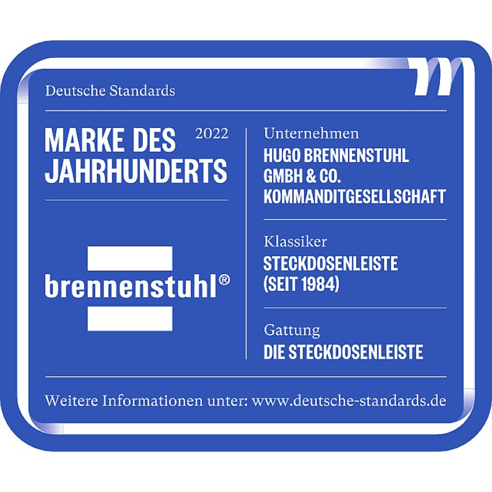 Brennenstuhl Brennenstuhl 1391010400 Überspannungsschutz-Steckdosenleiste Aluminiu Steckdosenleiste (Kabellänge 3.00 m)