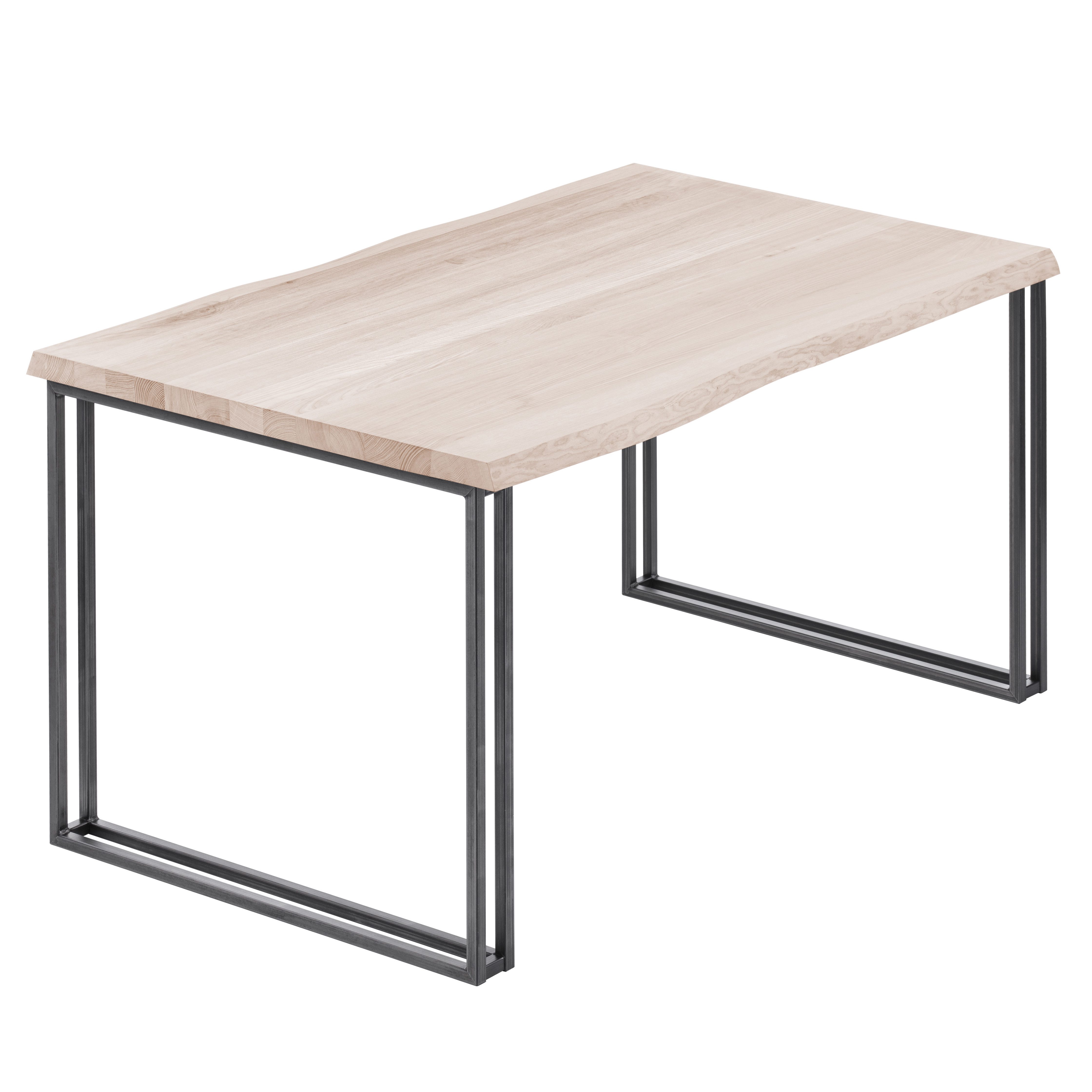 LAMO Manufaktur Baumkantentisch Frame Esstisch Massivholz günstig online kaufen