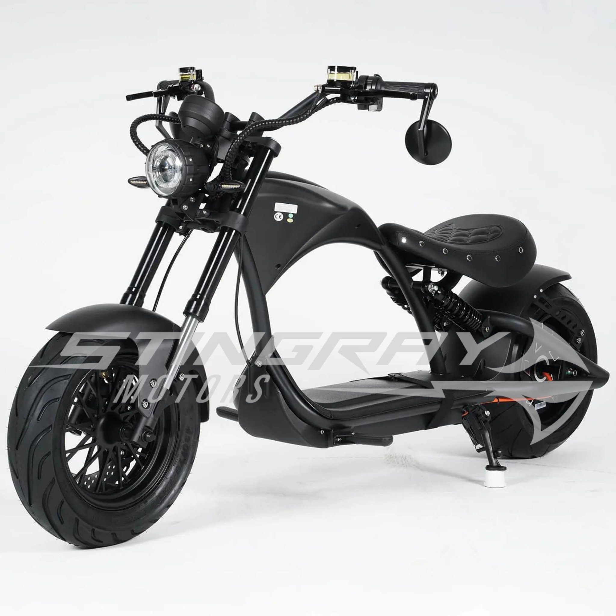Grün km/h - E Stingray 45 W, Motors Stingray E-Motorroller 3000,00 Chopper Custom 30Ah 3kw Harley Elektroroller M1P, - -