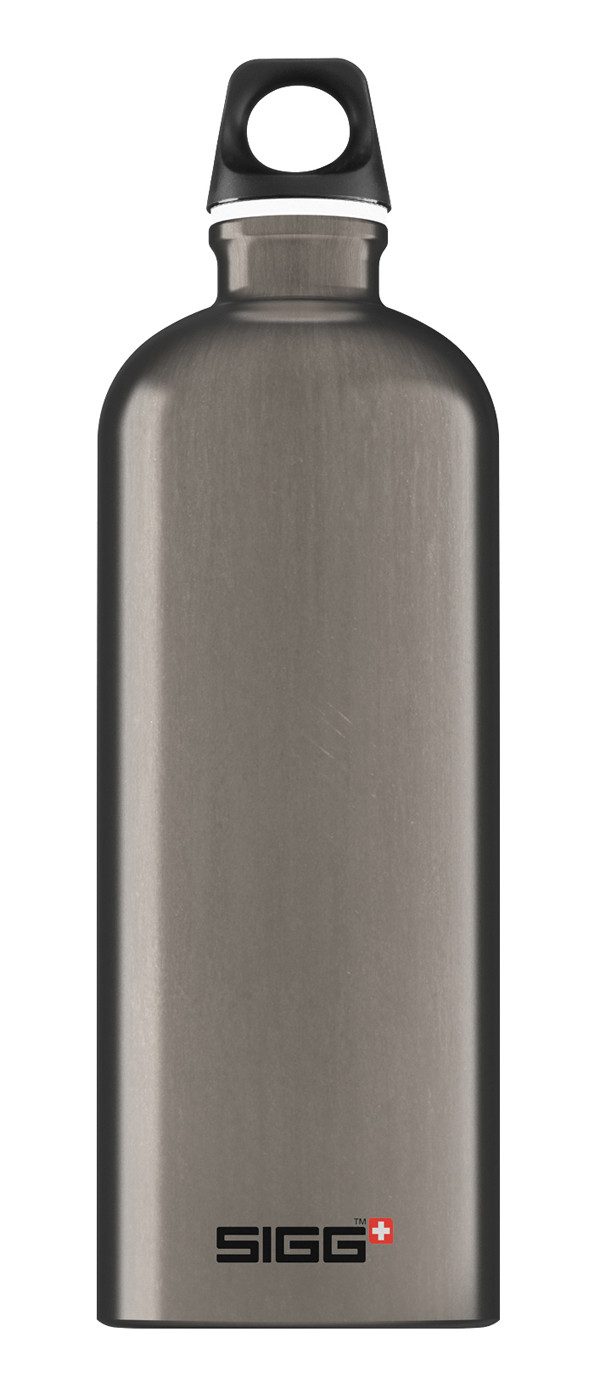 Sigg Trinkflasche SIGG Alutrinkflasche 'Traveller' - 1 Liter, Farbauswahl, Leichte Aluminium-Trinkflasche für unterwegs