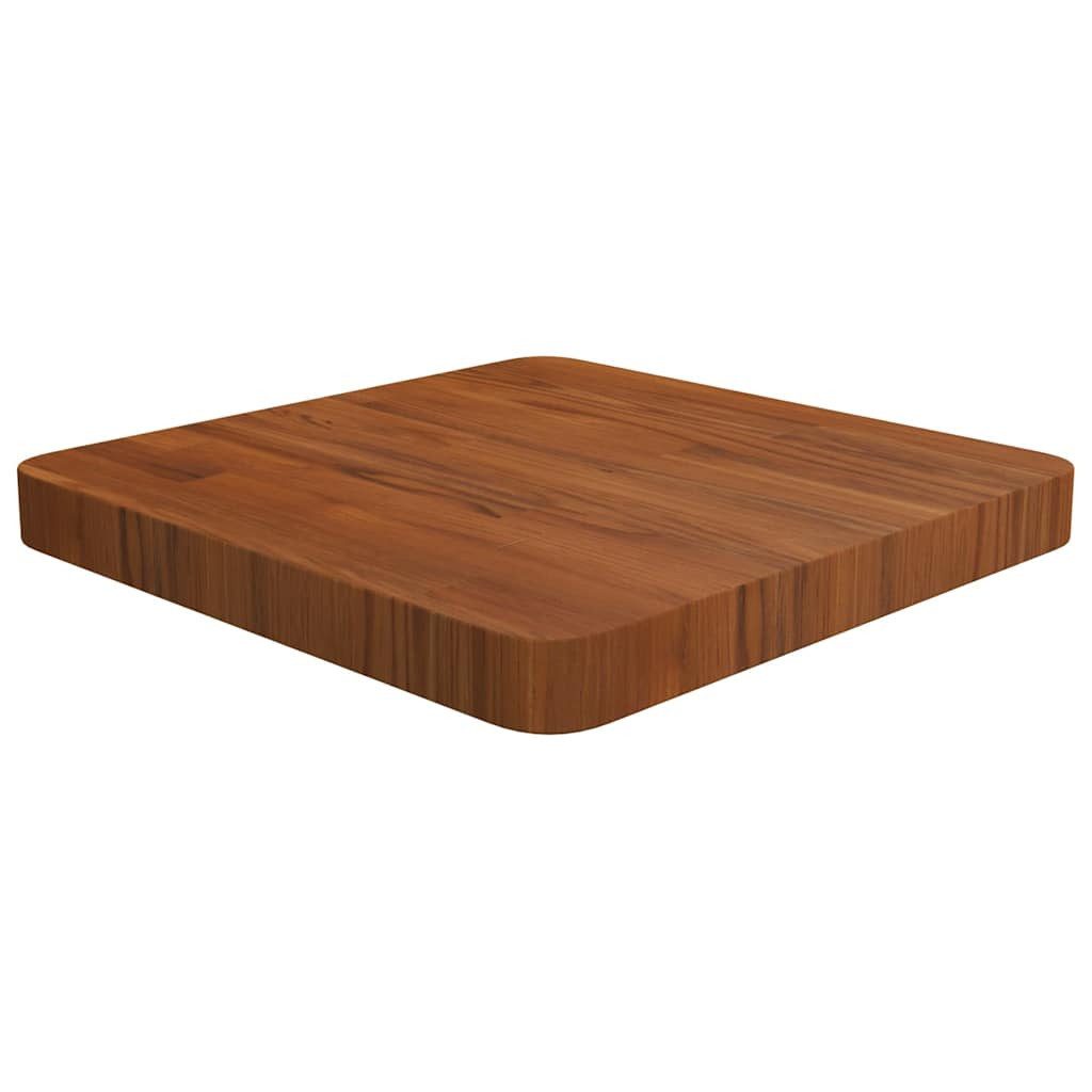 vidaXL Tischplatte Tischplatte Quadratisch Dunkelbraun 40x40x4cm Behandelte Eiche (1 St)