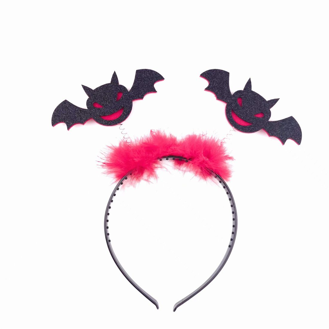 YOOdy~ Diadem damen Halloween Fledermaus kopfschmuck Dekoration Requisiten (1-tlg), für Halloween, Abschlussball, Party,festliche,halloween deko Schwarz