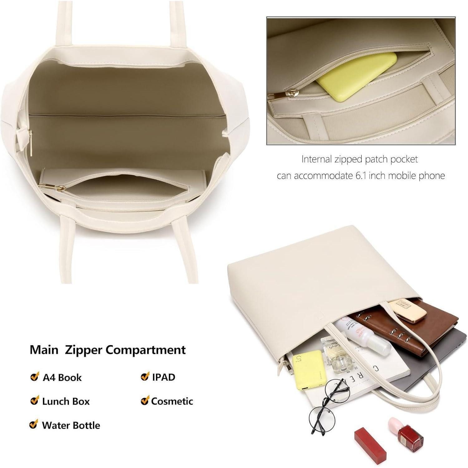 LuxusKollektion Henkeltasche Damen Henkeltasche PU Leder Tote für Arbeit Schule Einkauf