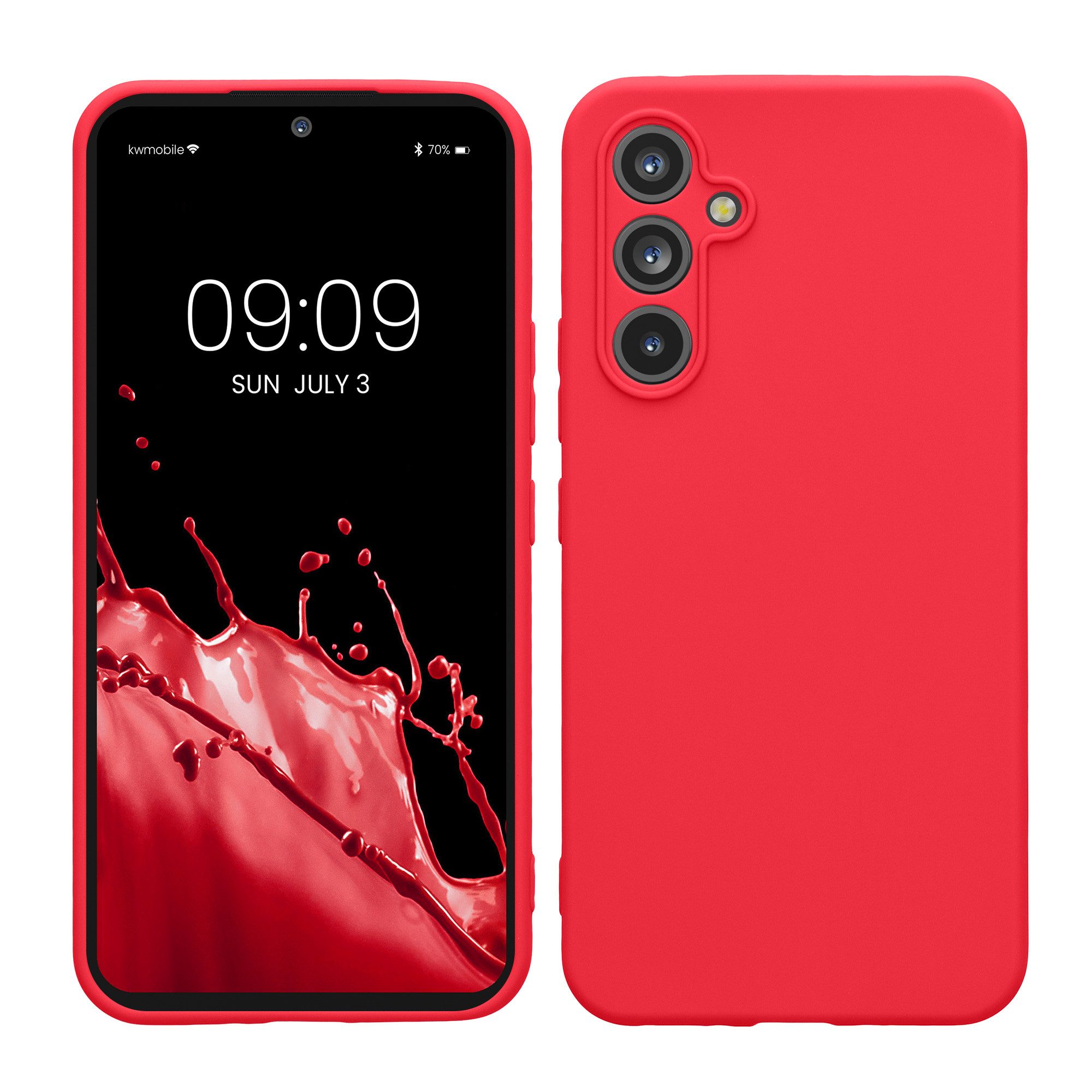 kwmobile Smartphone-Hülle Handyhülle für Samsung Galaxy A54 5G Hülle, Weiches Handy Silikon Case - Schutzhülle Cover