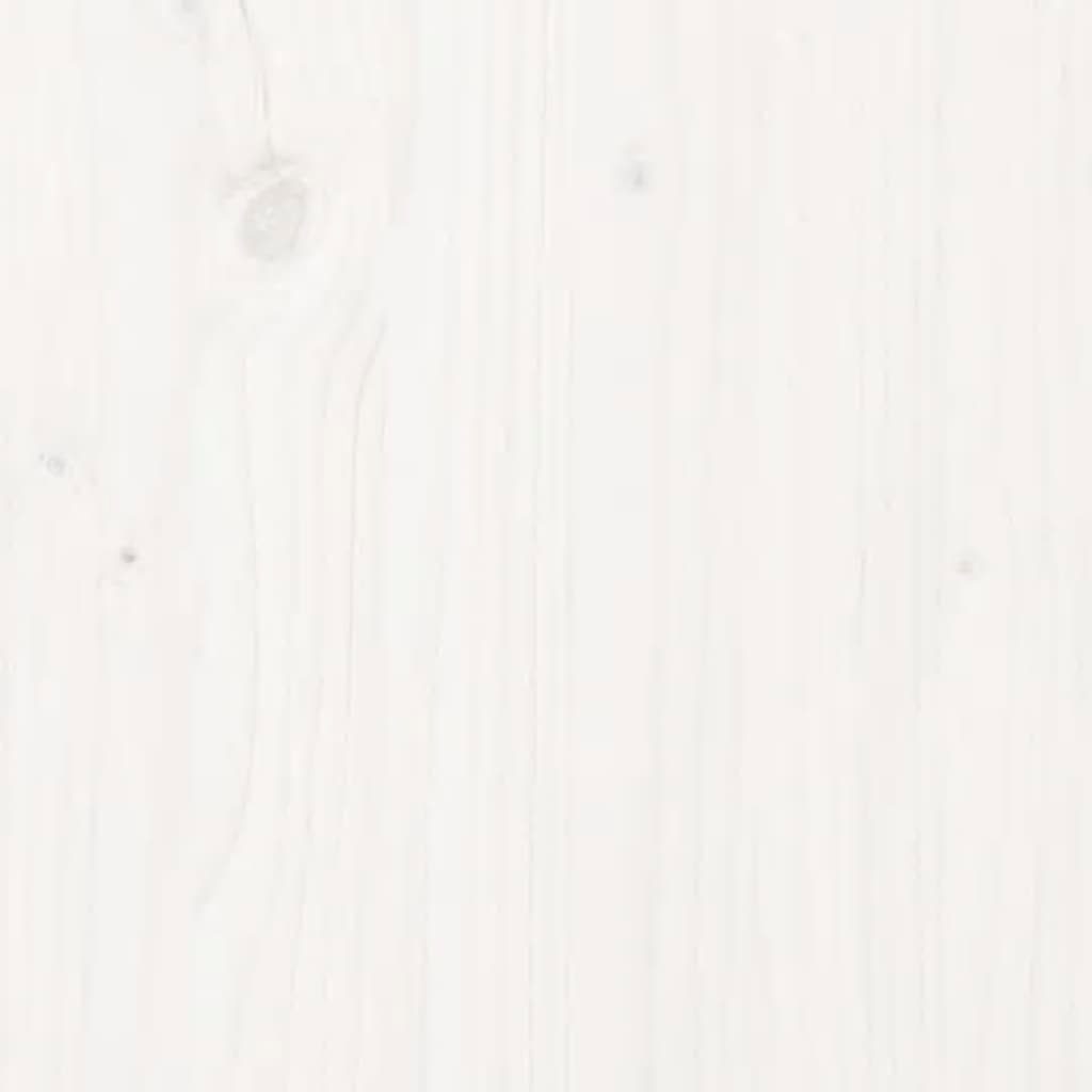 Weiß Pflanzkübel cm Kiefer Kiefer Massivholz (1 Rankhilfe Blumentopf Weiße vidaXL St) mit 39x39,5x114