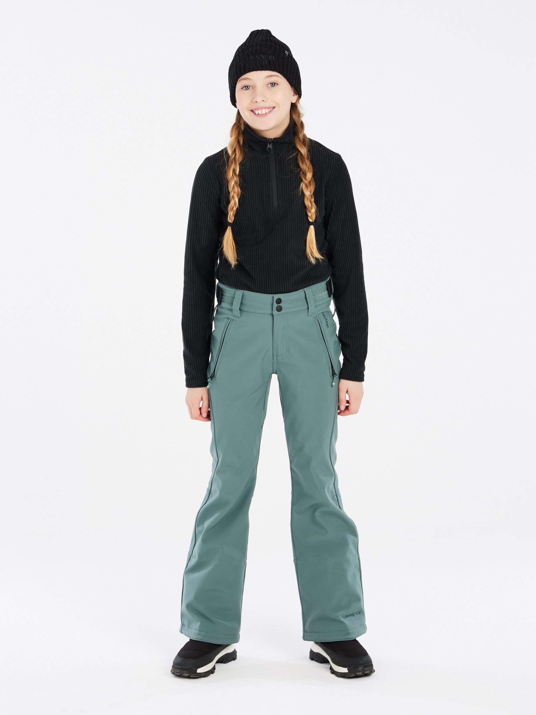 Protest Thermounterhemd PRTZORA JR 1/4 zip active top TRUE BLACK