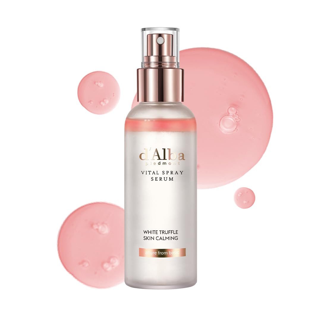 d'Alba Gesichtsserum White Truffle Vital Spray Serum 100 ml, mit weißem Trüffel & 8-fachem Hyaluronsäure-Komplex, alle Hauttypen