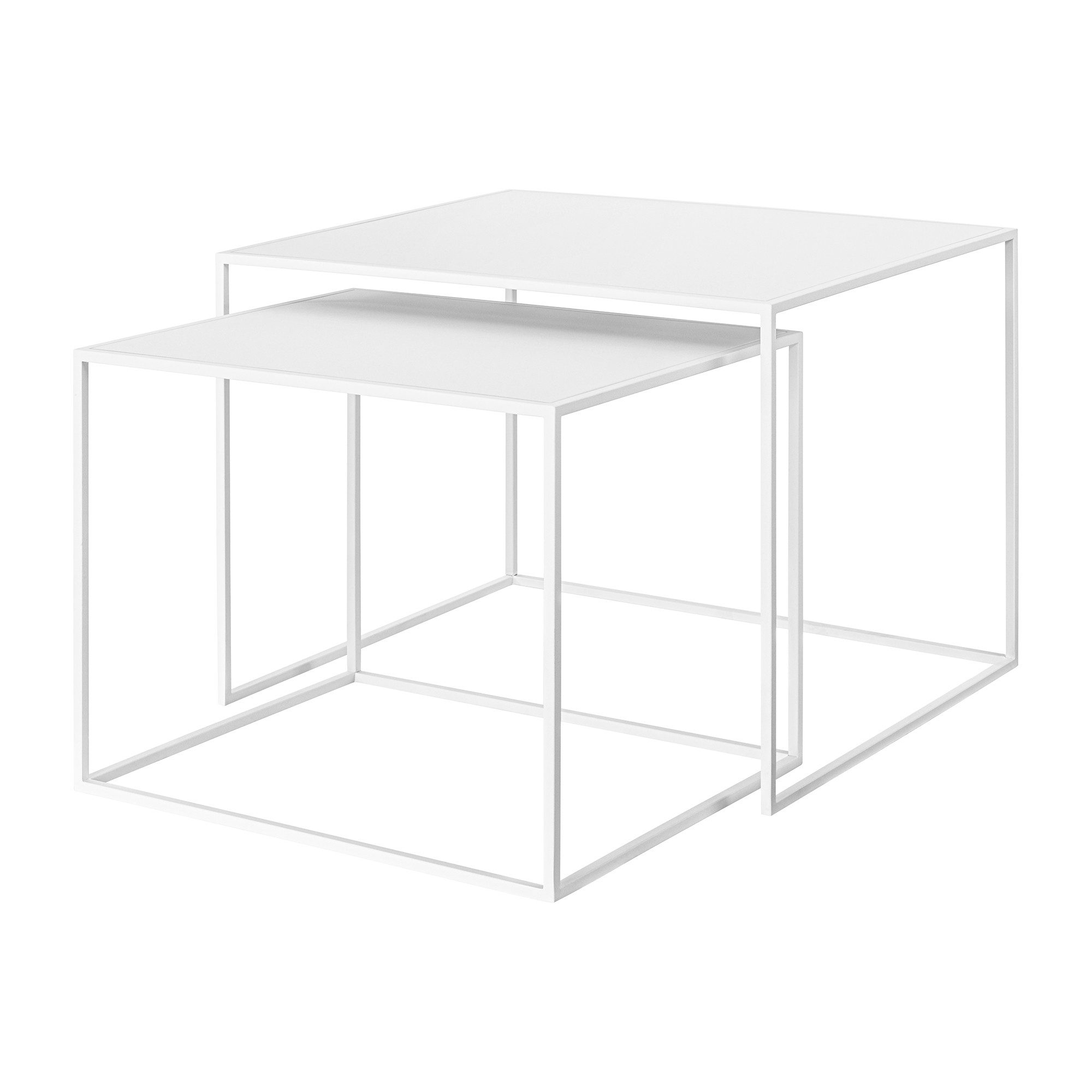 blomus Beistelltisch -FERA- 2er Set quadratische Tische: Minimalistisch, Robust & Elegant (Set, 2-St., 2 Tische), Pulverbeschicht, Minimalistisches Design, Platzsparend, Quadratisch