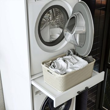 Roomart Waschmaschinenumbauschrank (Waschmaschinenschrank für Trockner und Waschmaschine Überbauschrank)