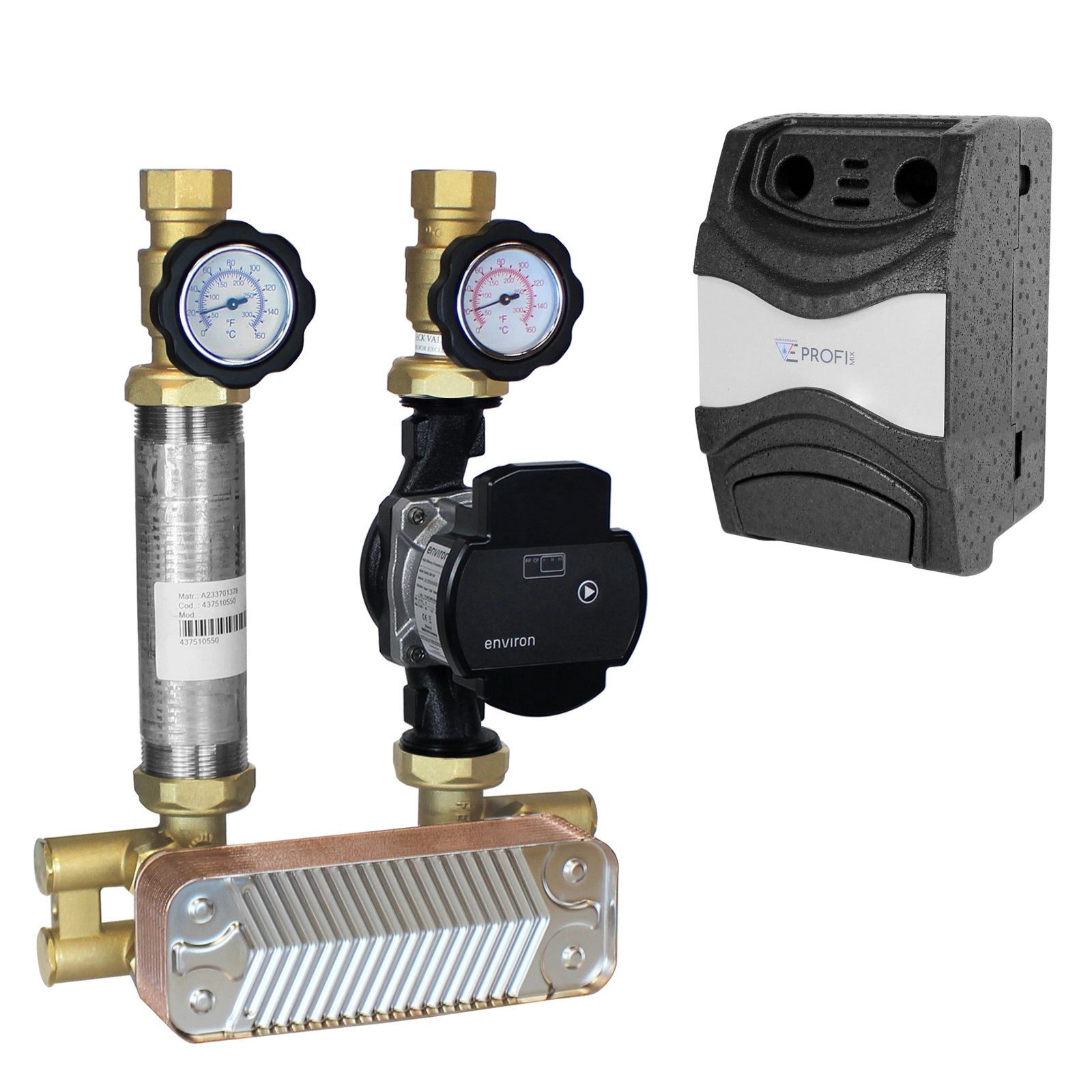 Environ Fußbodenheizung Environ ProfiMix Trennsystem / Pumpengruppe mit Plattenwärmetauscher 2