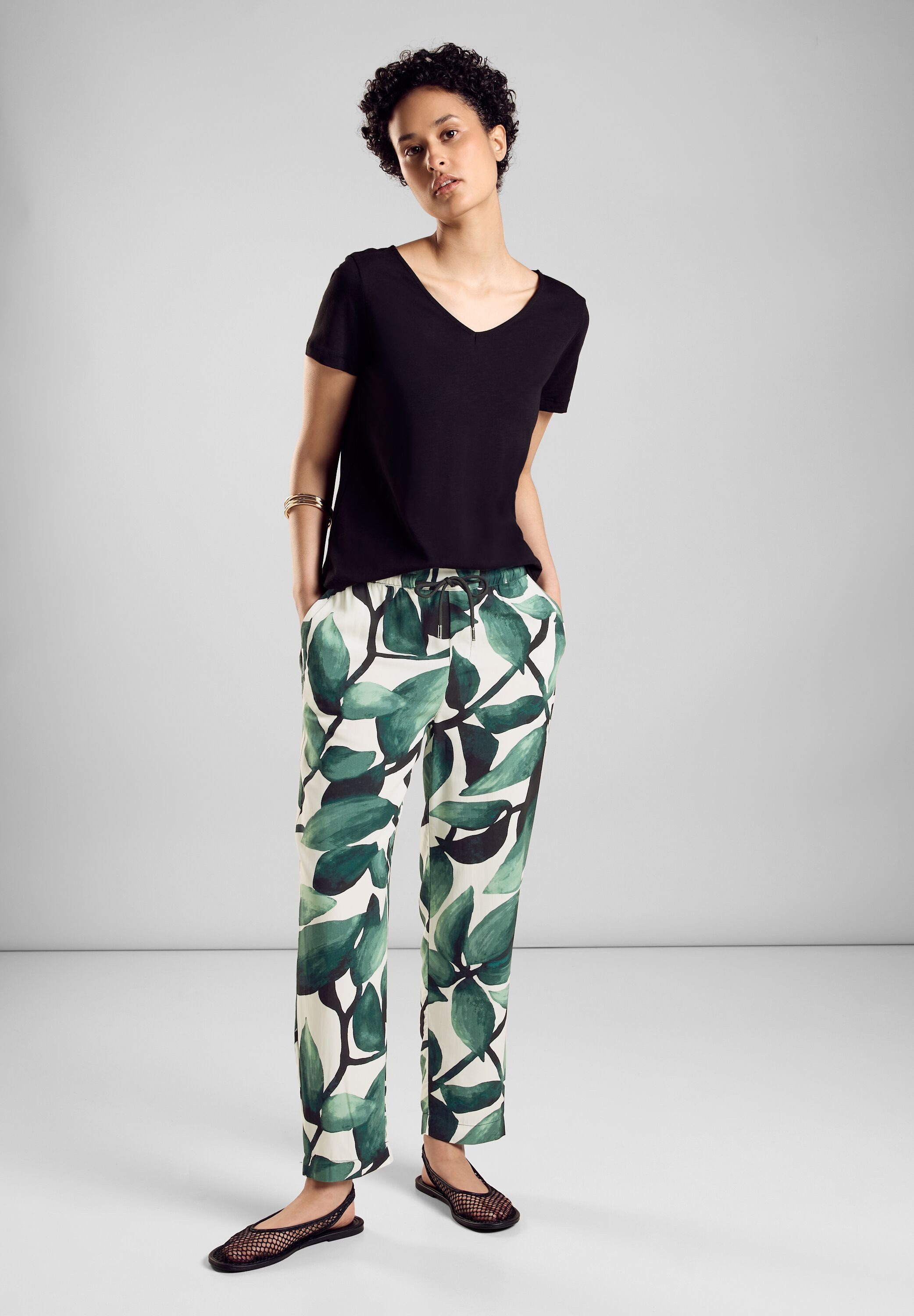 STREET ONE Jogger Pants mit All-Over Print