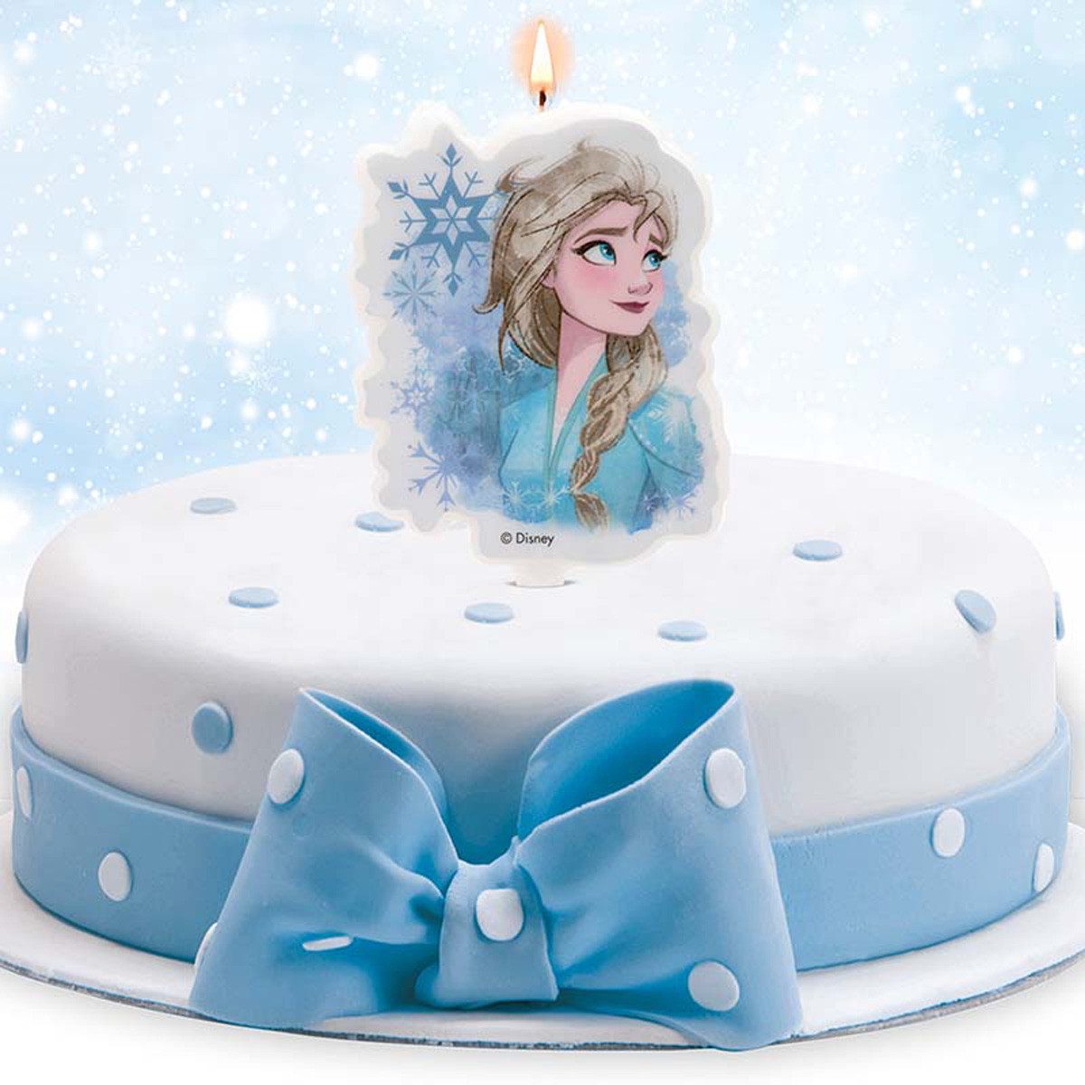 deKora Geburtstagskerze Kerze Frozen II Elsa 7,5 cm günstig online kaufen
