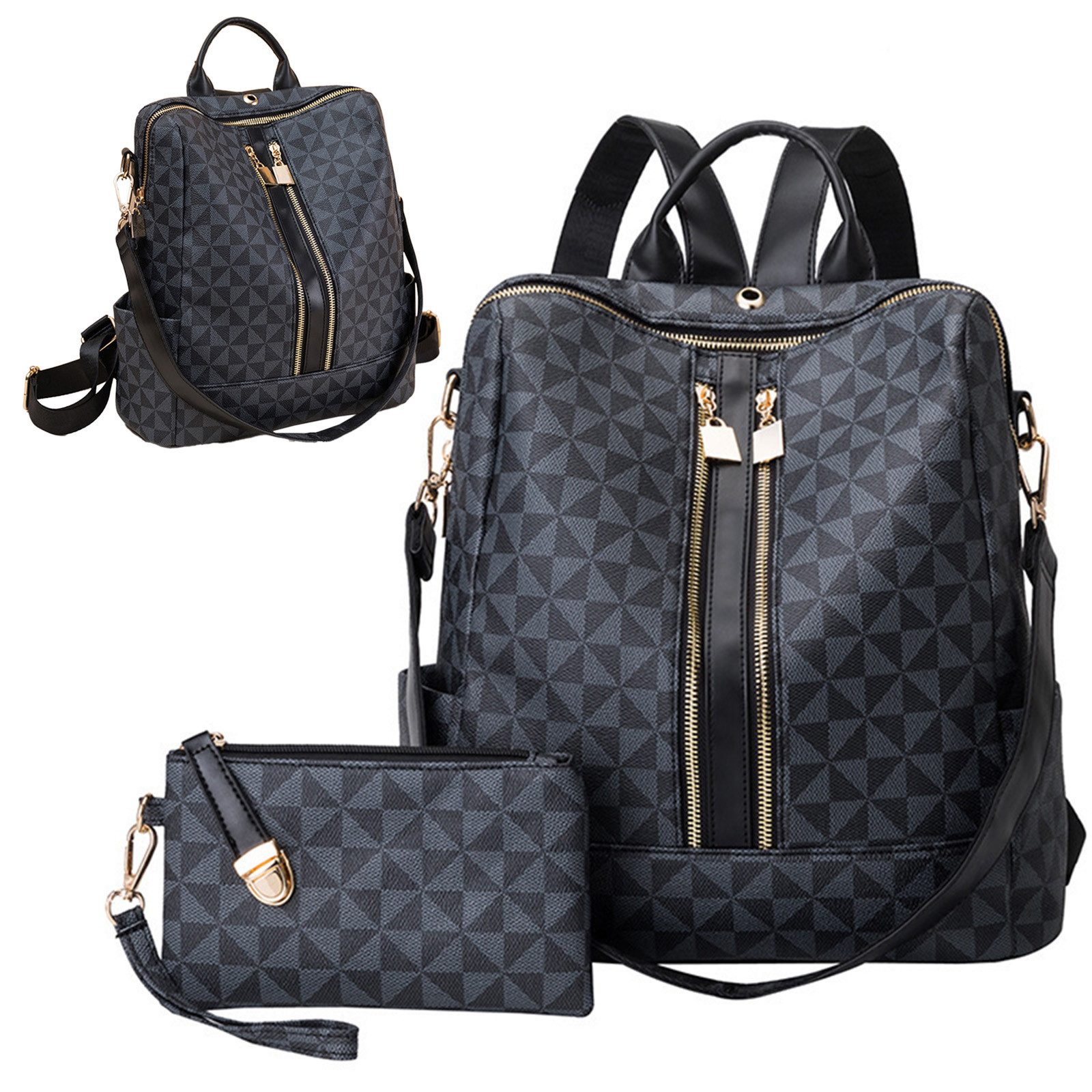 MODFU Rucksack Umhängetasche Kunstleder Handtasche Freizeitrucksack günstig online kaufen