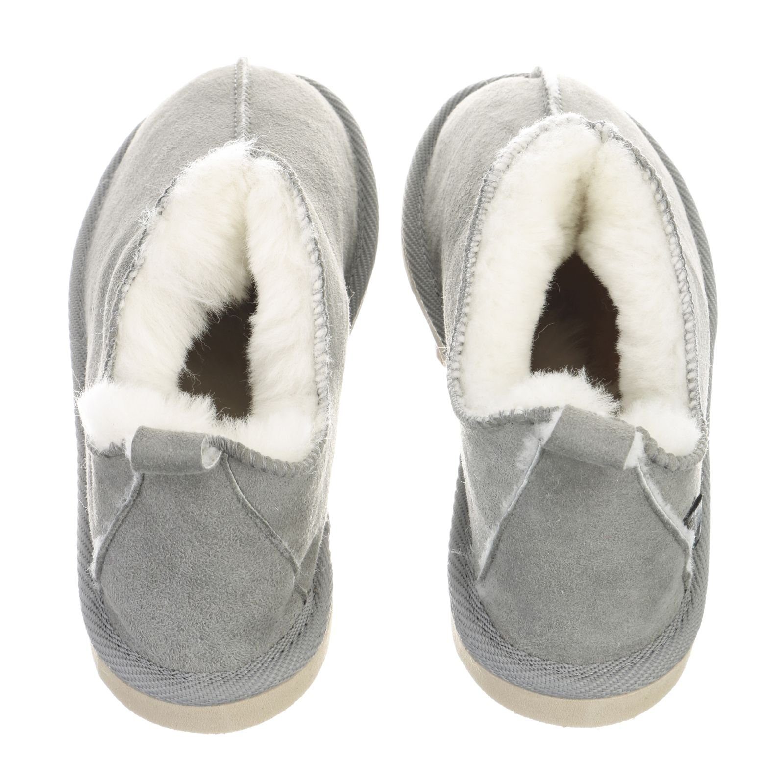 Hollert Hausschuh Herren Hüttenschuhe Prinz Fellschuhe Echtleder Merino Schaffell