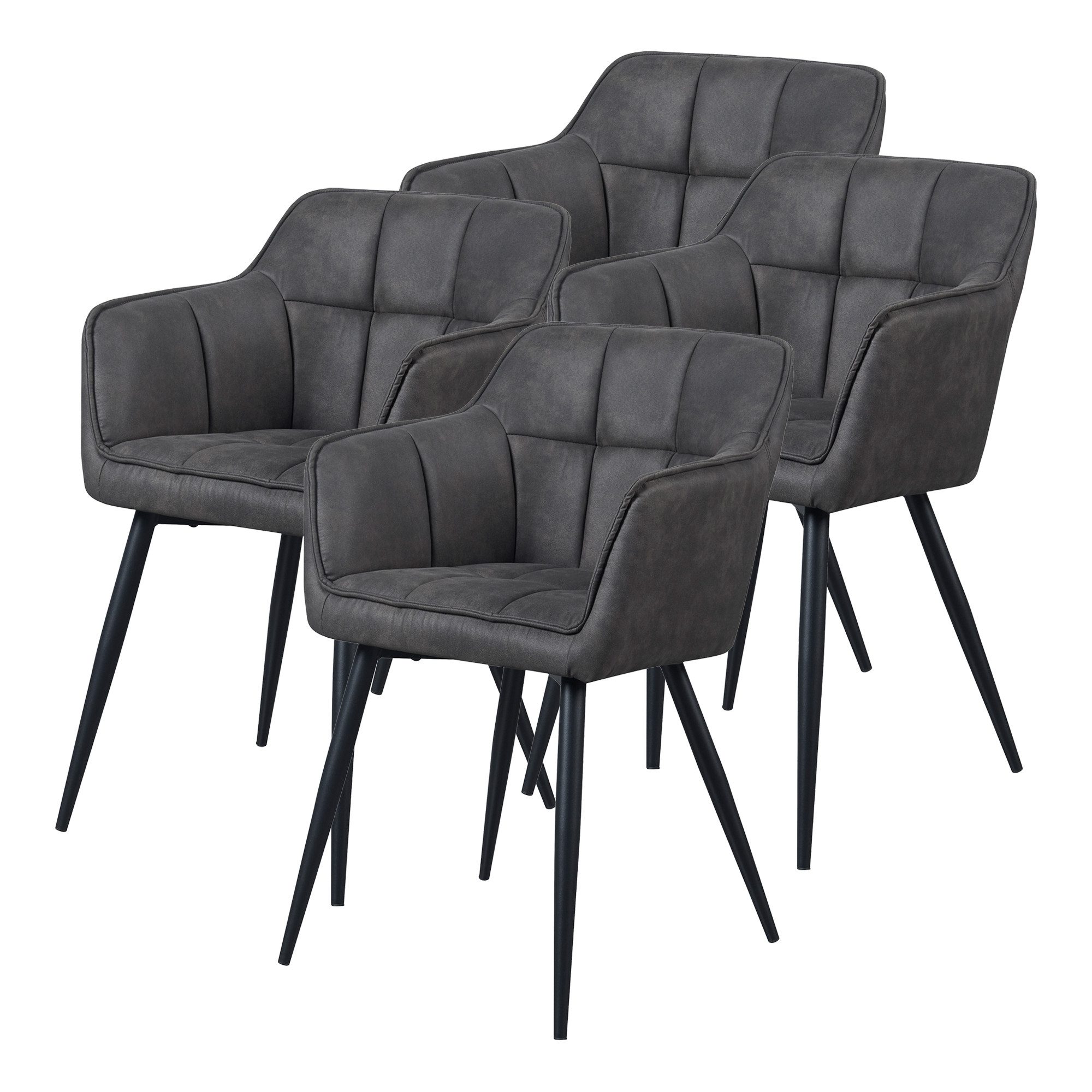 en.casa Esszimmerstuhl (Set, 4 St), »Birmingham« günstig online kaufen
