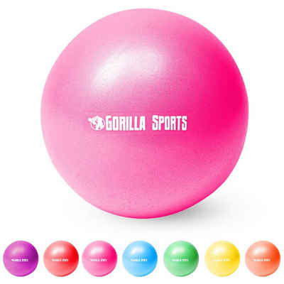 GORILLA SPORTS Gymnastikball 28cm, inkl. Ballpumpe, Farbwahl - Yoga, Fitness, Mini Pilates Ball