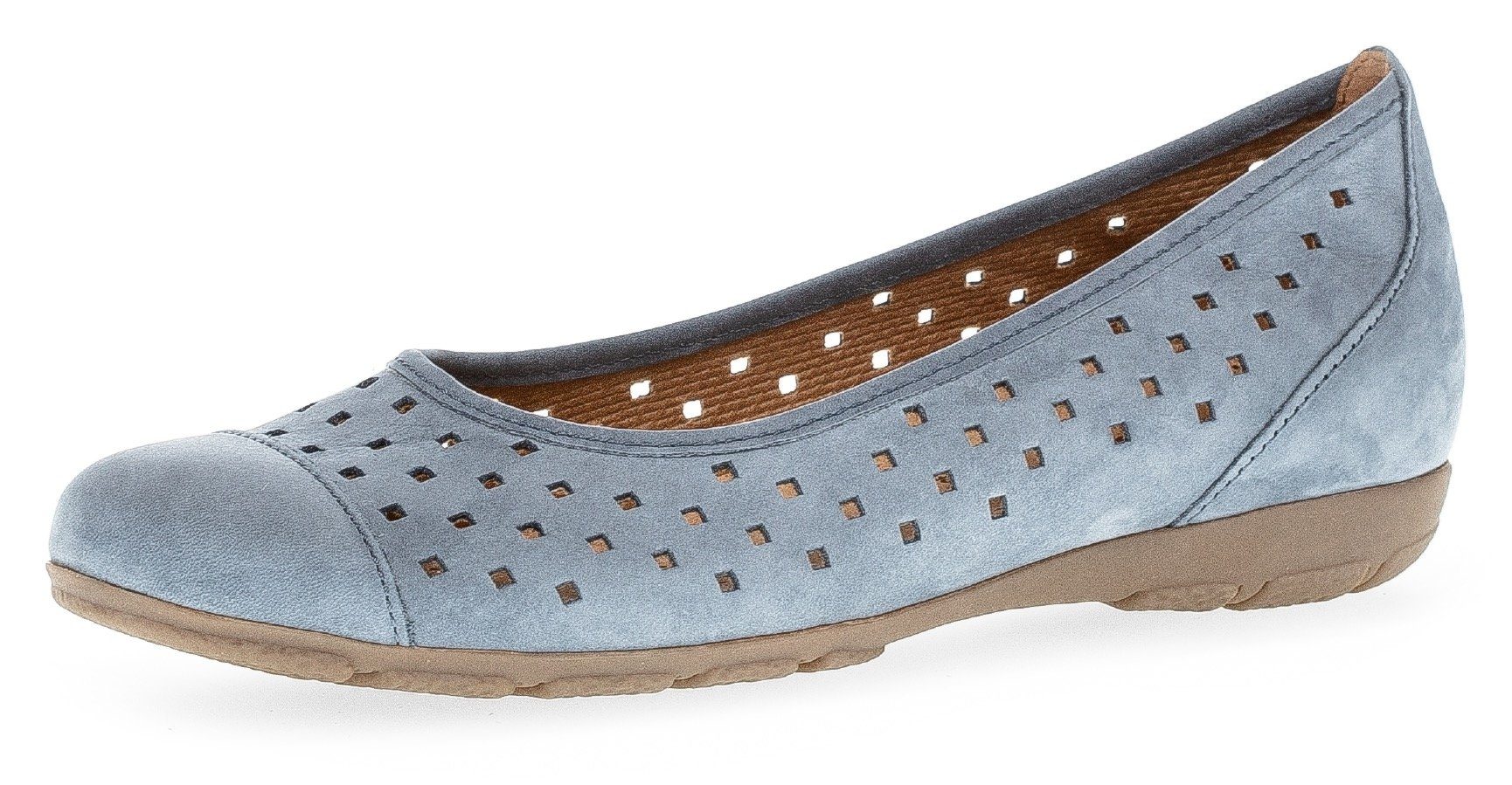 Gabor Ballerina mit Hovercraft Luftkammerlaufsohle jeansblau | Ballerinas