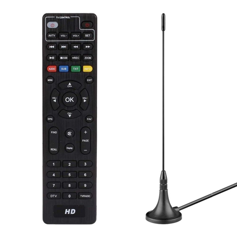 DVB-T Satellitenreceiver mit Antenne DVB-T2/DVB-C/C2 Full HD HD 555c Anadol