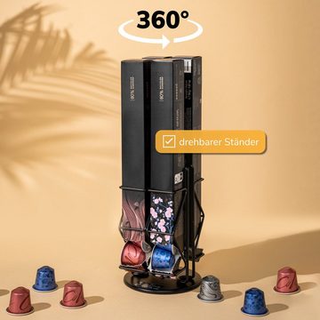 eluno Kapselspender Kapselständer für "Nespresso", Kapselspender für Umkarton 360° drehbar