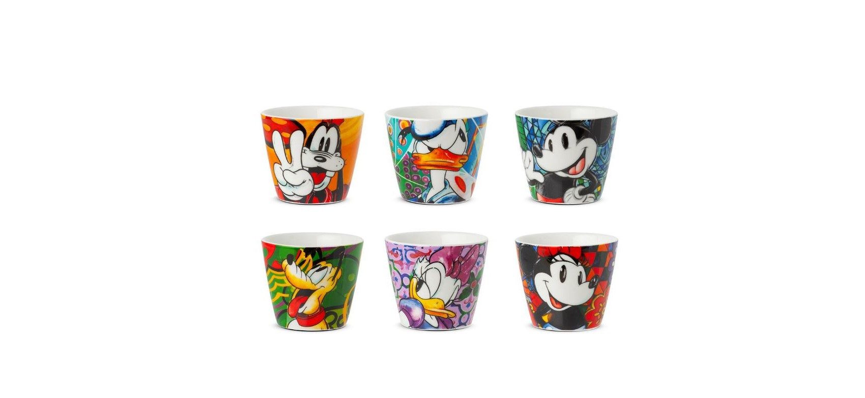 GILDE Espressotasse Disney, Esspressotassen-6er Set, Mickey Mouse & Co.