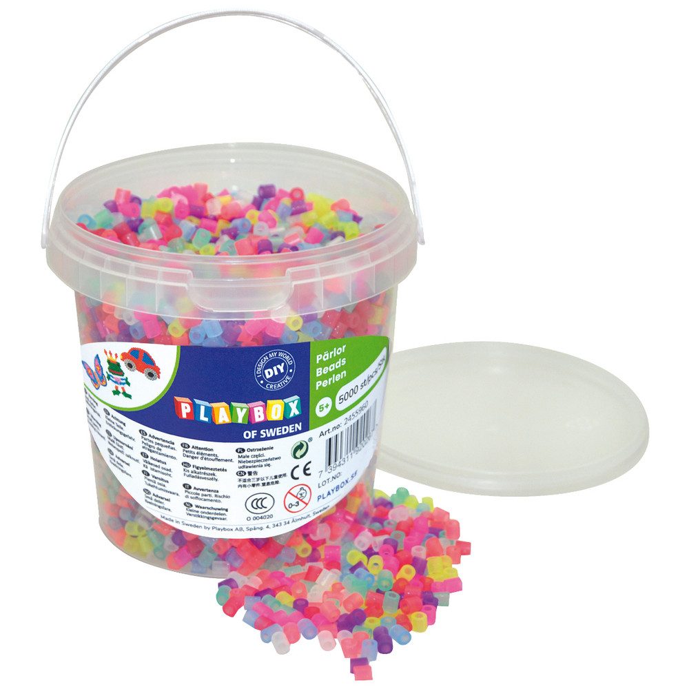Playbox Bügelperlen Bügelperlen - ca. 5000 Stück - Glitzermix