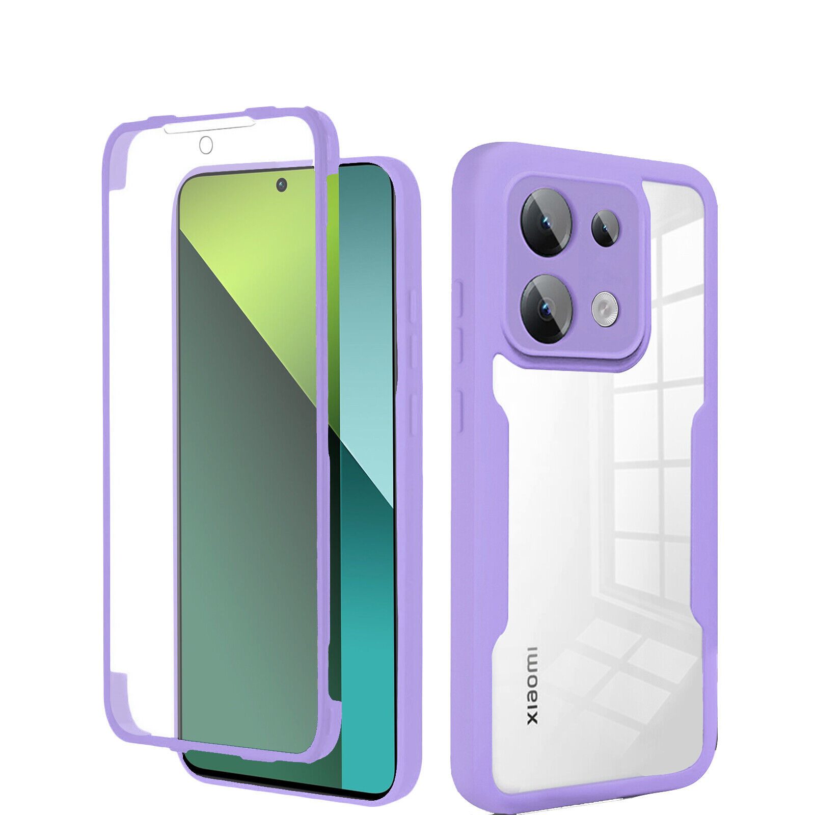 betterfon Handyhülle für Xiaomi Redmi Note 13 Pro 5G TPU Schutzcase, 2-teiliges 360 Grad Case mit Rundumschutz und passgenauer Passform