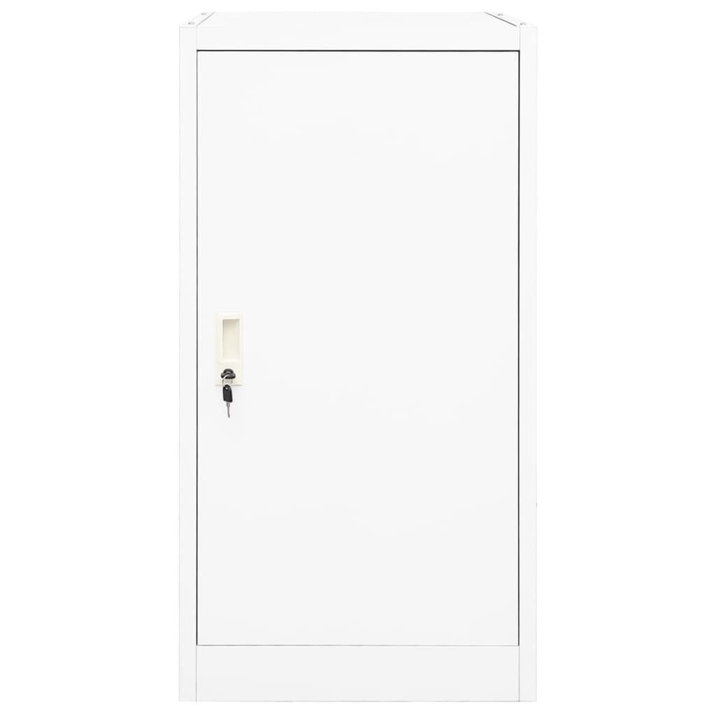 furnicato Stauraumschrank Sattelschrank Weiß 53 x 53 x 105 cm mit abschließbarer Tür (1-St) Sattelkammer-Schrank mit höhenverstellbarem Halter und 4 Haken