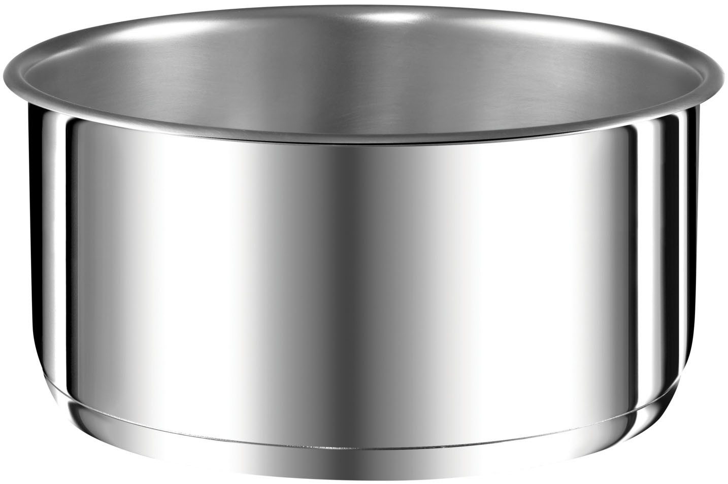 Tefal Topf-Set Ingenio Preference, Topfset Induktion, abnehmbarer Griff, platzsparend, Edelstahl (Set, 4-tlg., 3x Stielkasserollen Ø 16/18/20 cm, 1x abnehmbarer Griff), stapelbar, hochwertiger Edelstahl, für alle Herdarten geeignet, L898S4
