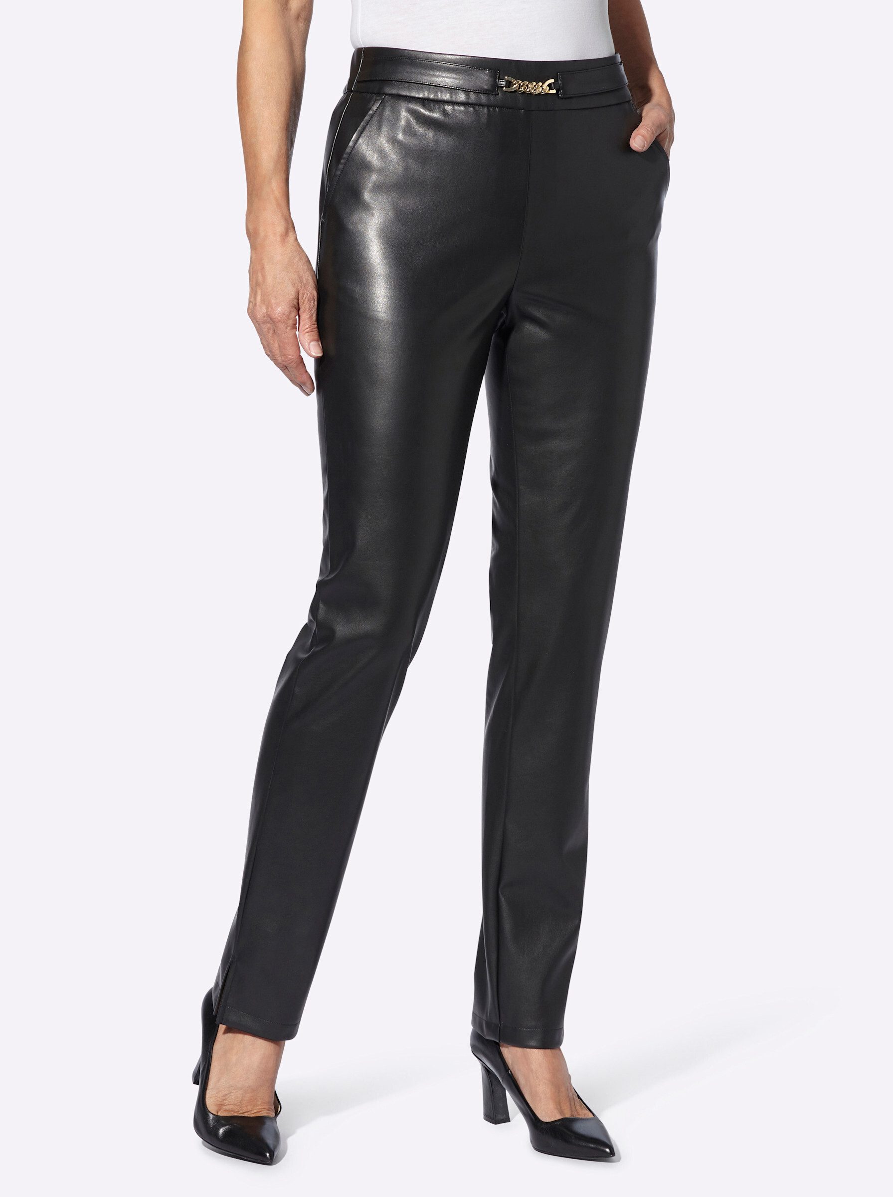 Witt Jerseyhose Lederimitathose Innenbeinlänge ca. 77 günstig online kaufen
