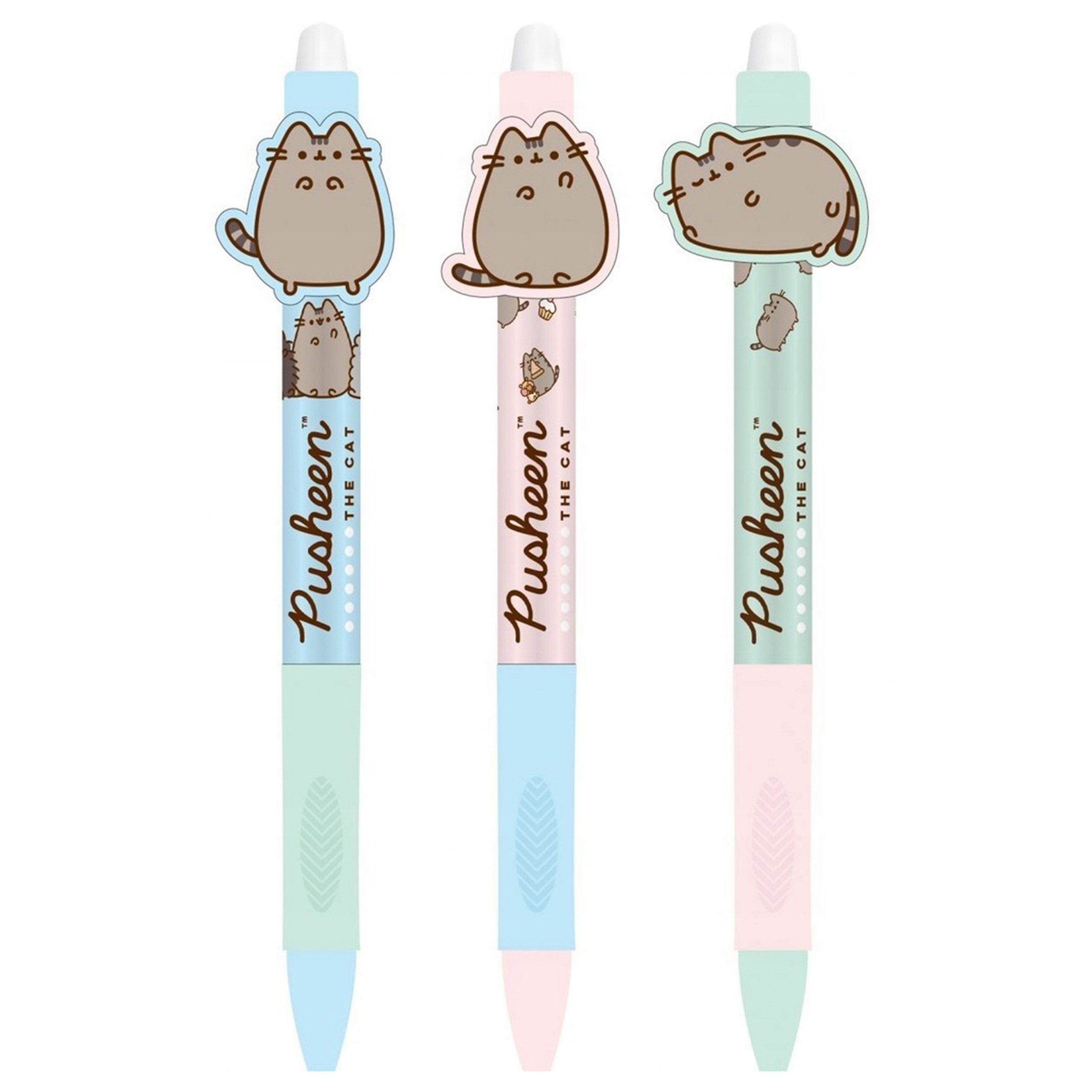 Pusheen Gelschreiber Pusheen Gelschreiber mit Radiergummi, radierarbar, blau, 0,5 mm – Bild 2 von 5